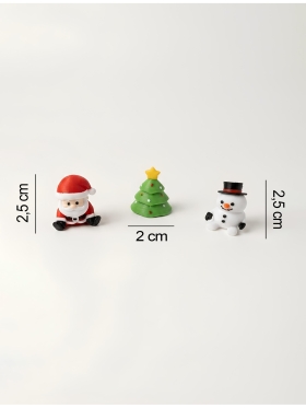 3'li Yılbaşı Magnet Seti Noel Baba Çam Ağacı Kardan Adam – Fotoğraf ve Not Tutucu, Buzdolabı Süsü, Güçlü Mıknatıs, Dekoratif Magnet